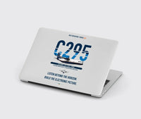 Thumbnail for Airbus C295 SIGINT design on light gray MacBook case