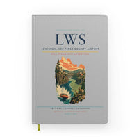 Thumbnail for Lewiston–Nez Perce County Airport (LWS) design on light gray notebook