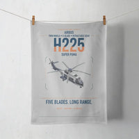 Thumbnail for Airbus H225 design on light gray towel