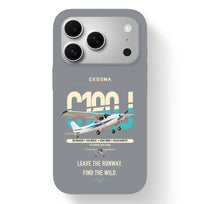 Thumbnail for Cessna 180J Skywagon design on gray magsafe iphone case, for iPhone 17 Pro