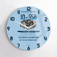 Thumbnail for IO-550 design on light blue no frame wall clock