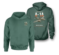 Thumbnail for Messerschmitt Me 262A-1a design on green double-side hoodie, double-side print