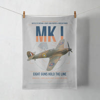 Thumbnail for Hawker Hurricane Mk I design on light gray towel