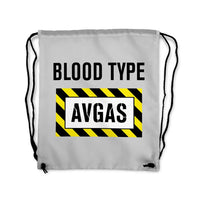 Thumbnail for Blood Type AVGAS Drawstring Bag - view 6