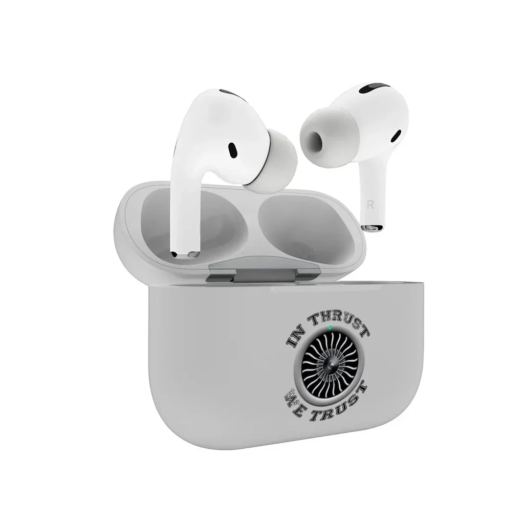 In Thrust We Trust (Vol 2) AirPods Pro plastic case - Light Gray