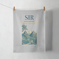 Thumbnail for Sion Airport (SIR) design on light gray towel