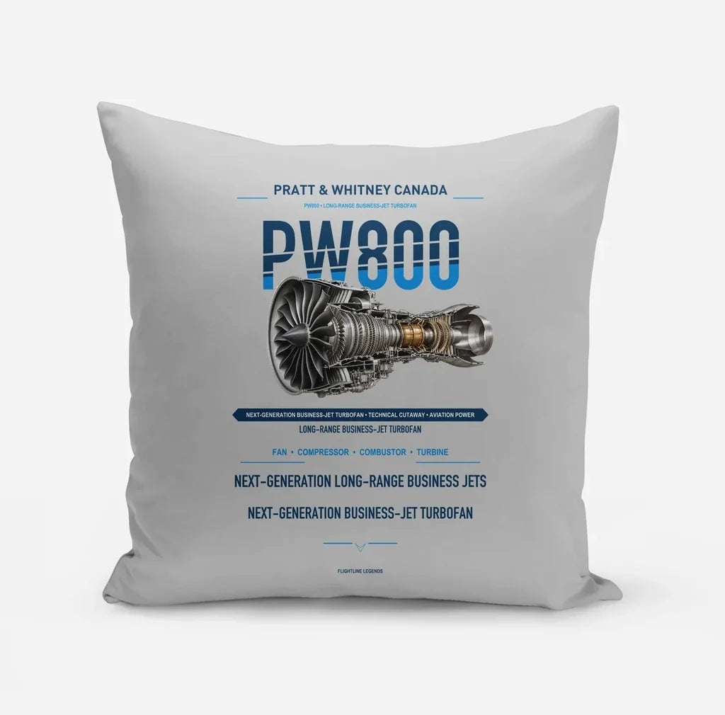 PW800 design on light gray pillow
