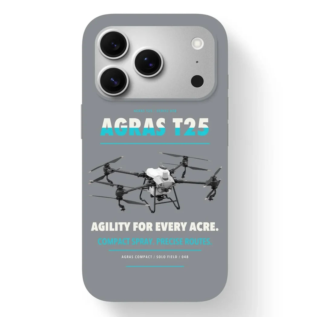 DJI Agras T25 Case design on gray iphone case