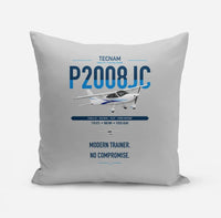 Thumbnail for Tecnam P2008JC NG design on light gray pillow