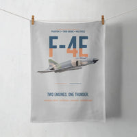 Thumbnail for F-4E Phantom II Two Engines One Thunder design on light gray towel