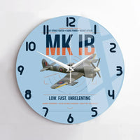 Thumbnail for Hawker Typhoon Mk IB design on light blue no frame wall clock