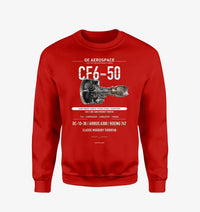 Thumbnail for CF6-50 design on red sweatshirt