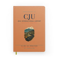 Thumbnail for Jeju International Airport (CJU) design on orange notebook