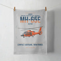 Thumbnail for Airbus MH-65E Dolphin design on light gray towel