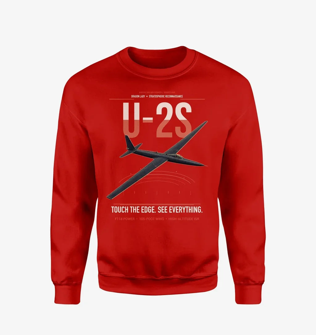 U-2S Dragon Lady design on red sweatshirt