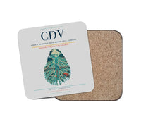 Thumbnail for Merle K. (Mudhole) Smith Airport (CDV) design on light gray 1 piece coaster
