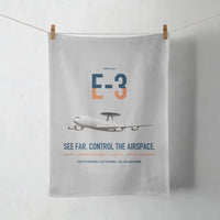 Thumbnail for E-3 Sentry AWACS design on light gray towel