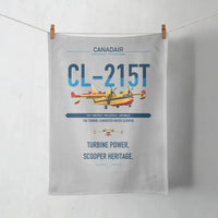 Thumbnail for Canadair CL-215T design on light gray towel