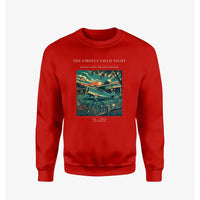 Thumbnail for VINTAGE G4400 - The Firefly Field Night - Designed Sweatshirts design on red