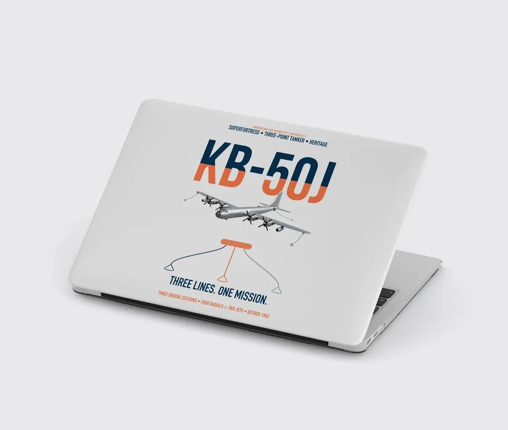 KB-50J Superfortress design on light gray MacBook case