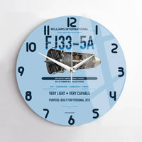 Thumbnail for FJ33-5A design on light blue no frame wall clock