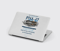 Thumbnail for PT6A-67 design on light gray MacBook case