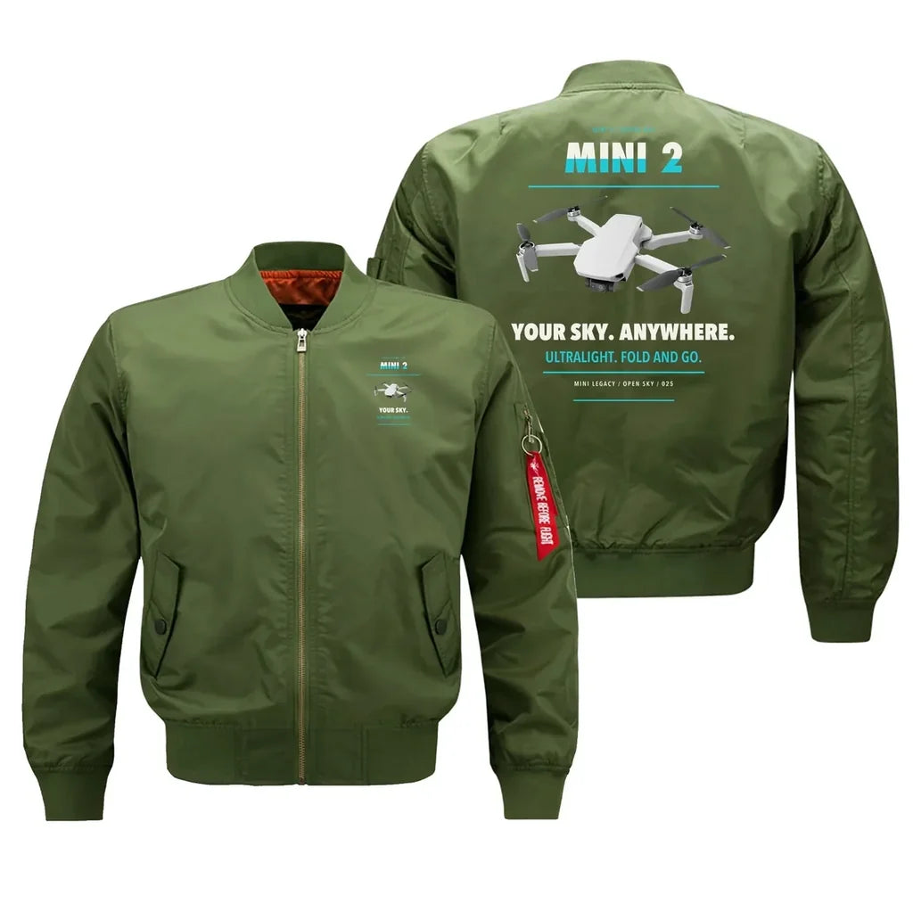 DJI Mini 2 design on green bomber