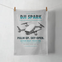 Thumbnail for DJI Spark design on light gray towel