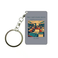 Thumbnail for VINTAGE G4229 - The Cabin Radio Hour - Designed Key Chain design on gray