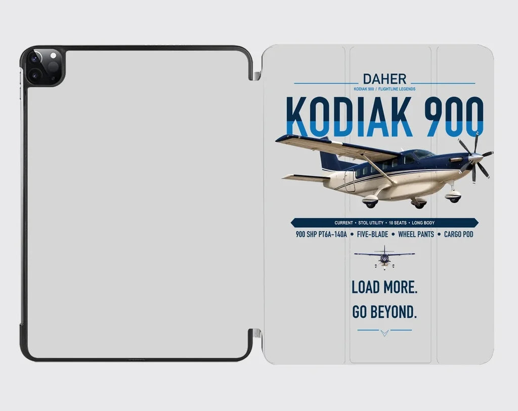 Daher Kodiak 900 design on light gray ipad tablet case