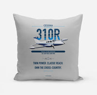 Thumbnail for Cessna 310R design on light gray pillow