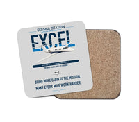 Thumbnail for Cessna Citation Excel design on light gray 1 piece coaster