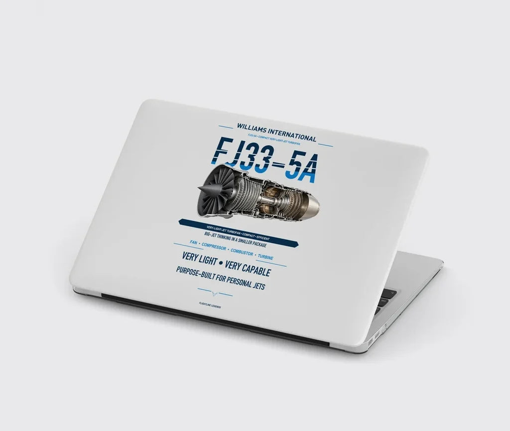 FJ33-5A design on light gray MacBook case