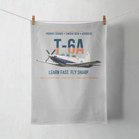 Thumbnail for T-6A Texan II Train The Next Generation design on light gray towel