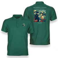 Thumbnail for VINTAGE G4380 - The Farewell Gate Kiss - Double-Side Polo T-Shirt design on green