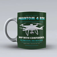 Thumbnail for Phantom 4 RTK Mug design on dark green dji
