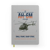 Thumbnail for MD AH-6M Little Bird design on light gray notebook