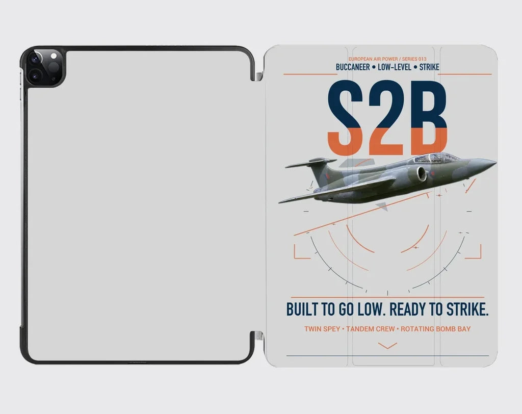 Blackburn Buccaneer S2B design on light gray ipad tablet case
