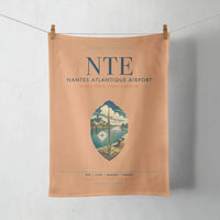 Thumbnail for Nantes Atlantique Airport (NTE) design on orange towel