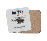Thumbnail for Airbus UH-72A Lakota design on light gray 1 piece coaster