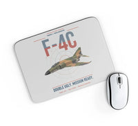 Thumbnail for F-4C Phantom II design on light gray rectangle mouse pad