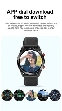 Thumbnail for Smart watch with HW20 Smart Watch with ECG + PPG: 1.46