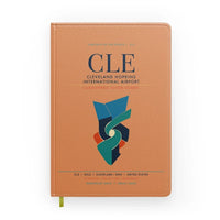 Thumbnail for Cleveland Hopkins International Airport (CLE) design on orange notebook