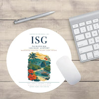 Thumbnail for Painushima Ishigaki Airport (ISG) design on white round mouse pad