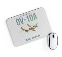 Thumbnail for OV-10A Bronco design on light gray rectangle mouse pad