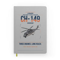 Thumbnail for Leonardo CH-149 Cormorant design on light gray notebook