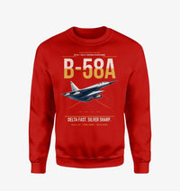 Thumbnail for B-58A Hustler design on red sweatshirt