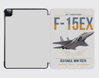 Thumbnail for F-15EX Eagle II design on light gray ipad tablet case