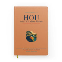 Thumbnail for William P. Hobby Airport (HOU) design on orange notebook