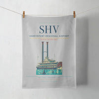 Thumbnail for Shreveport Regional Airport (SHV) design on light gray towel